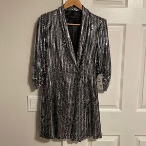 Zara blazer sequence dress